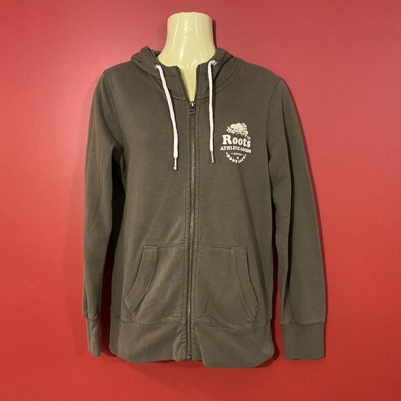 ⭐4 FOR $20⭐ Roots Women's Olive Green Hoodie - Size XS - Picture 1 of 4